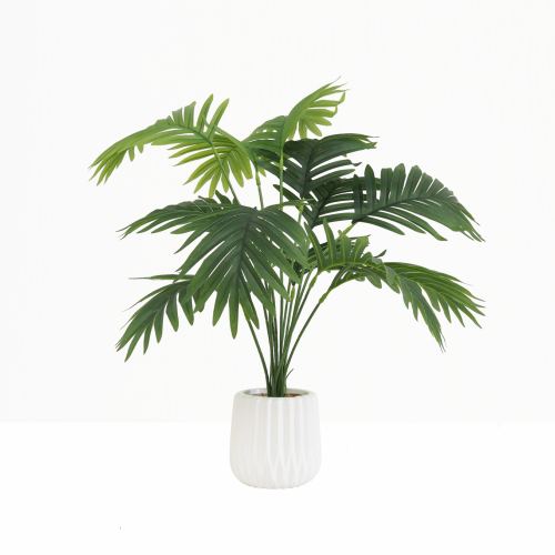 Palmier artificiel 68cm sur fond gris
