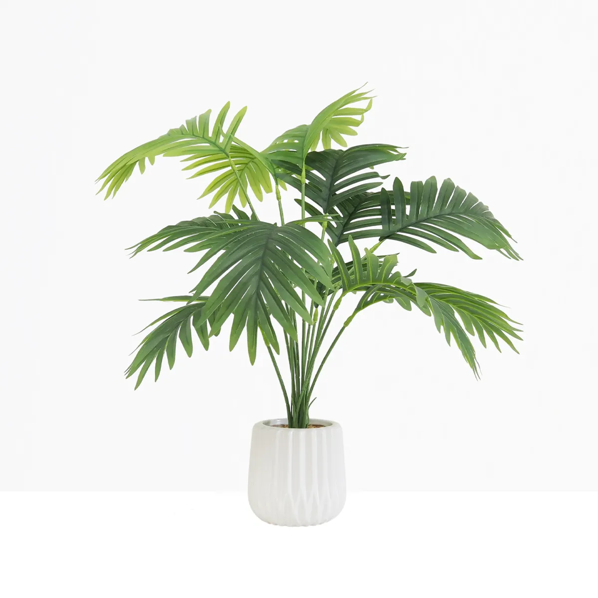 Palmier artificiel 68cm sur fond gris