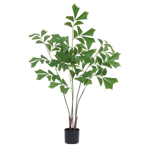 Plante artificielle caryota 120cm sur fond blanc