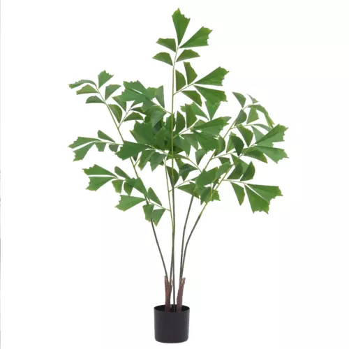 Plante artificielle caryota 120cm sur fond blanc