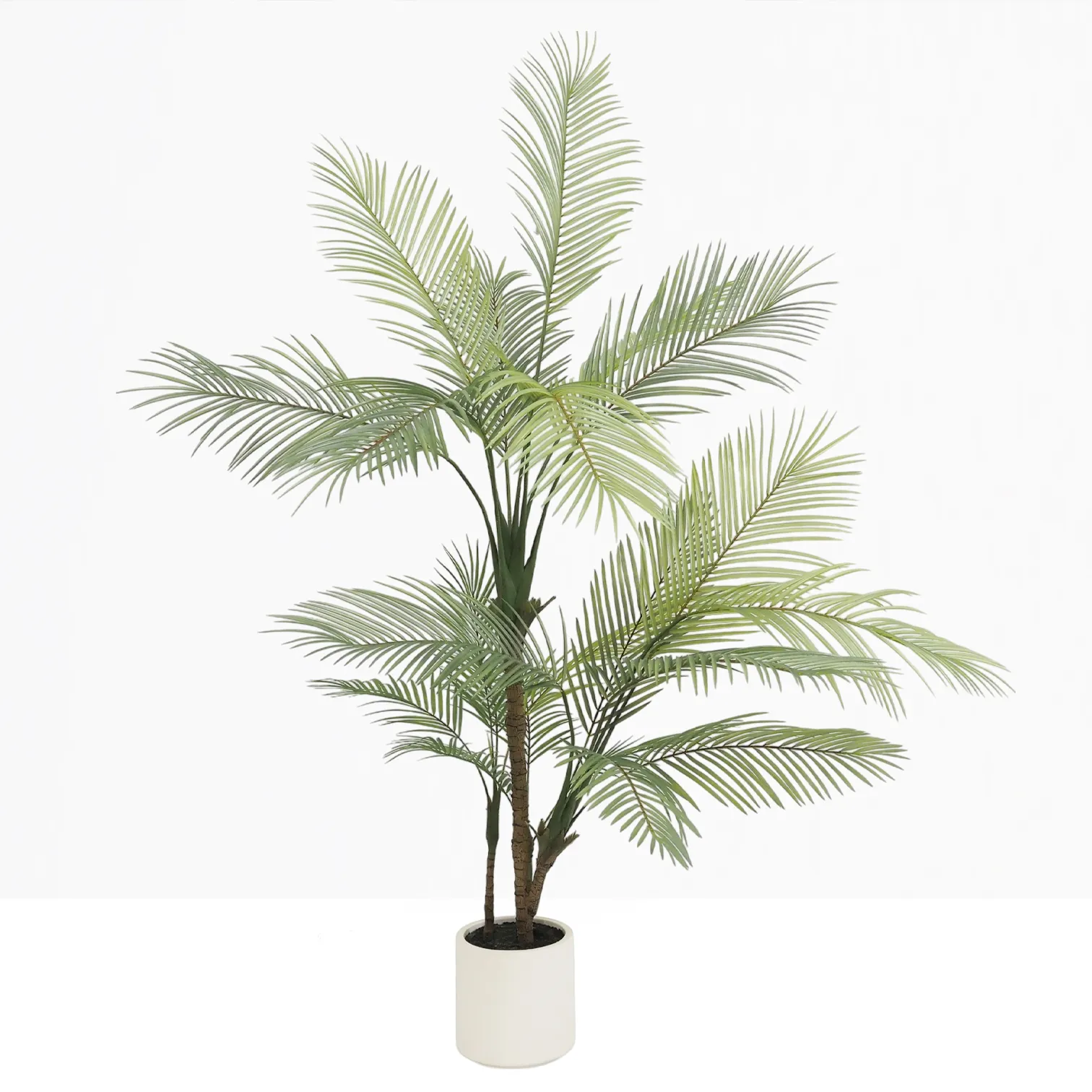 Palmier artificiel 180cm sur fond gris