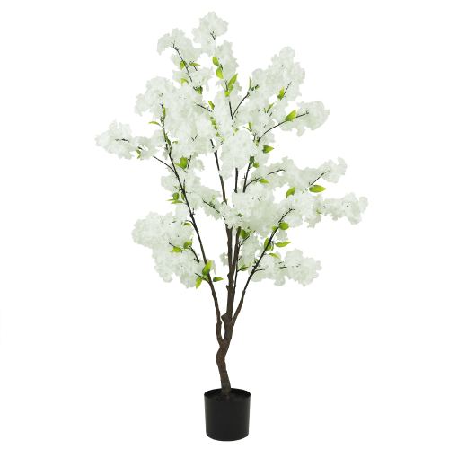 Cerisier artificiel blanc 130cm sur fond blanc