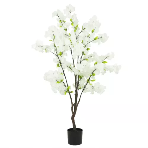 Cerisier artificiel blanc 130cm sur fond blanc