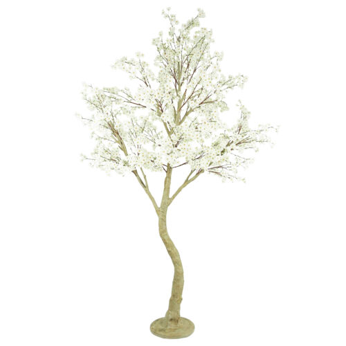 Cerisier artificiel sur pied blanc 250cm sur fond blanc