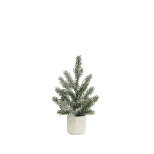 Sapin Noël artificiel 45cm sur fond blanc