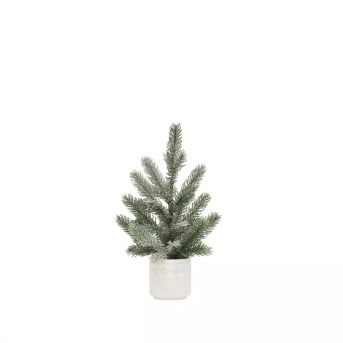 Sapin Noël artificiel 45cm sur fond blanc