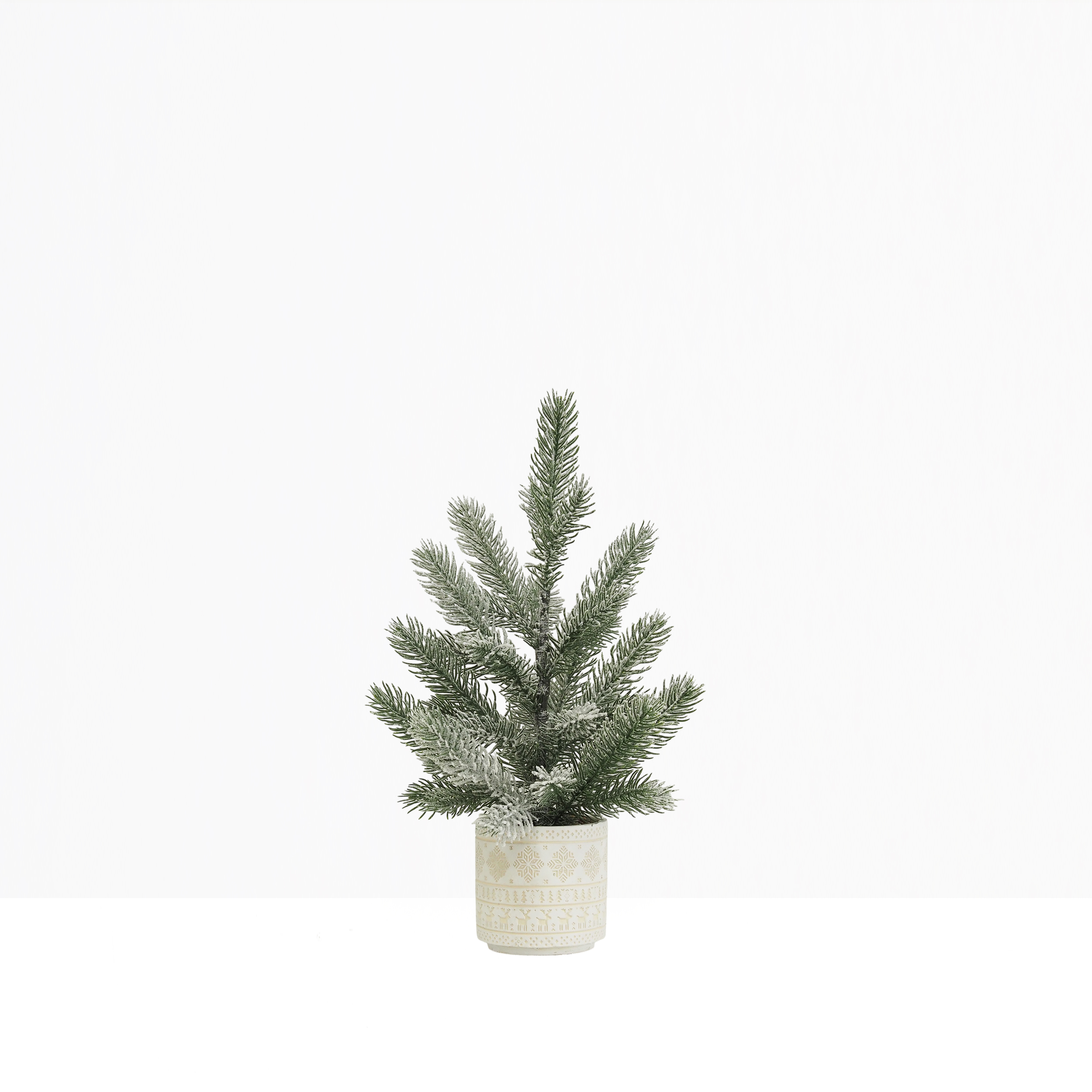 Sapin Noël artificiel 45cm sur fond gris