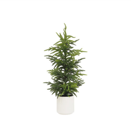 Sapin Noël artificiel 80cm sur fond blanc