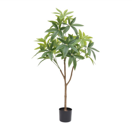 Plante artificielle pachira 120cm sur fond blanc