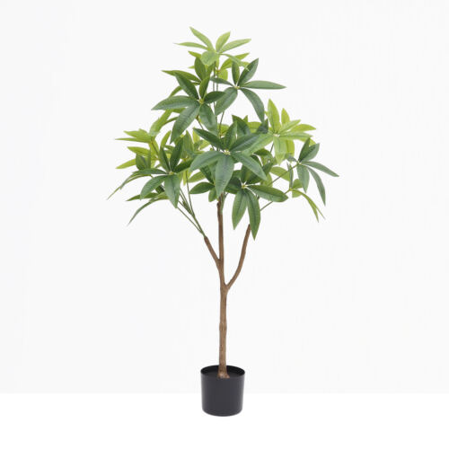Plante artificielle pachira 120cm sur fond gris