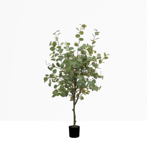 Eucalyptus artificiel 135cm sur fond beige