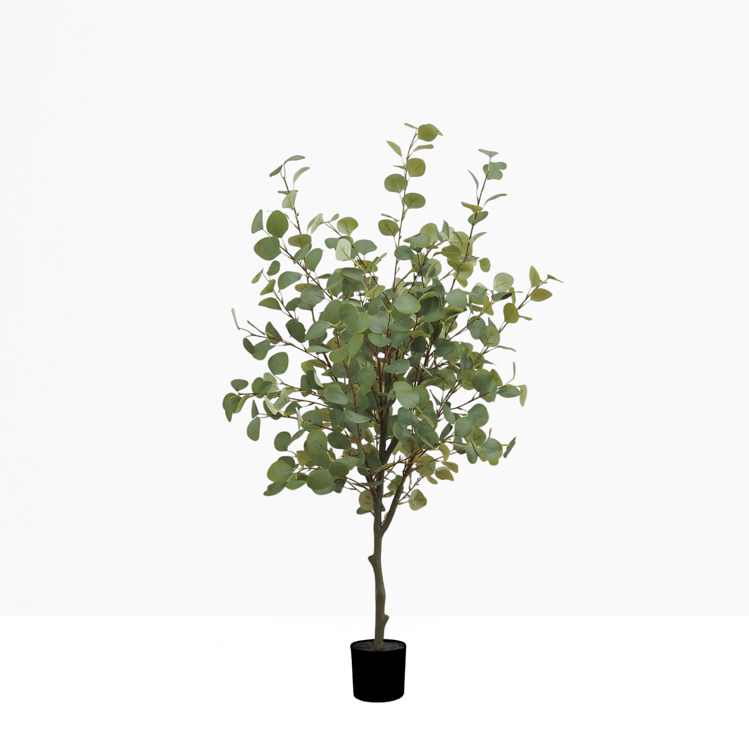 Eucalyptus artificiel 135cm sur fond beige